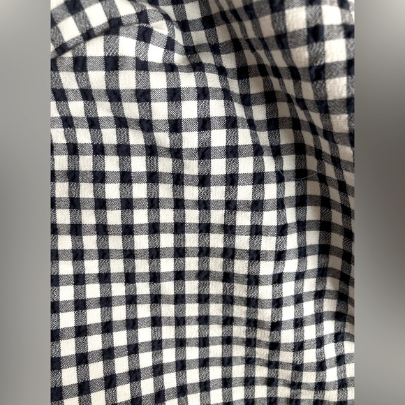 J.Crew V-Neck Seersucker Dress in Gingham Size 6 - Picture 3 of 6